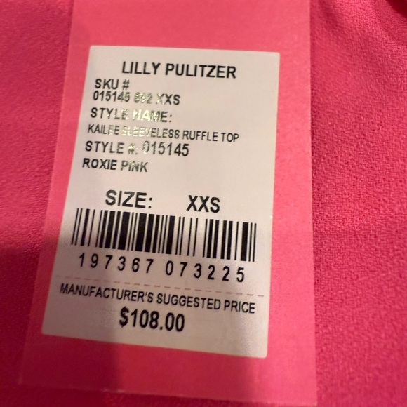 Lilly Pulitzer Women’s Outfit Callahan Shorts Sz 2 & Pink Ruffle Top XXS - Picture 13 of 15